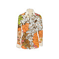 Groovy 1970s Men's Shirt with Vintage Fabric Pattern